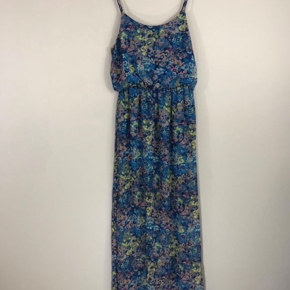 Fire Los Angeles Maxi Floral Dress (Multi Color)